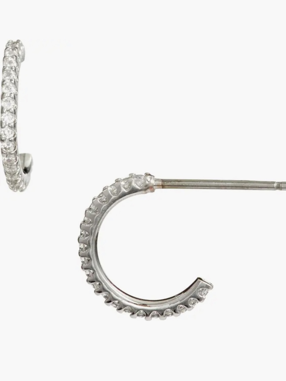 Nordstrom Pavé Huggie Hoop Earrings